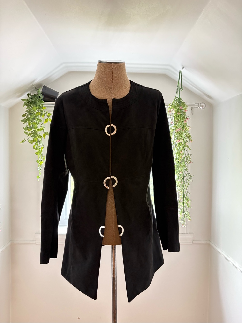 Black Faux Suede Jacket